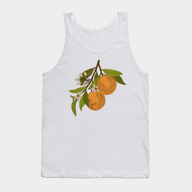 Of Course Its Oranges Tank Top by Mayfully